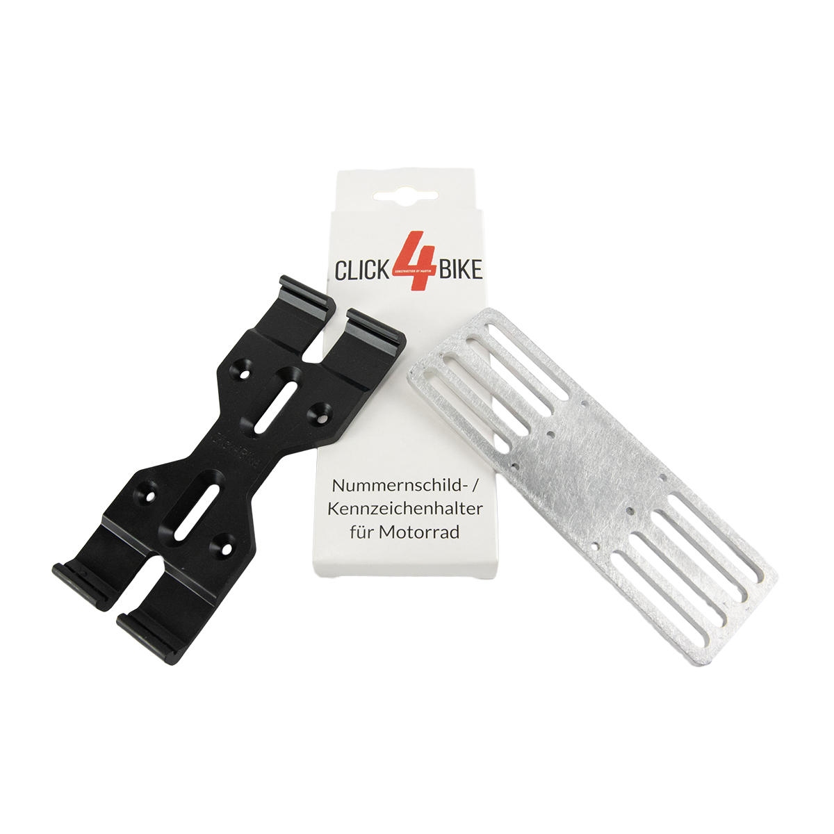 Click4Bike Nummernschildhalter 1er-Set inkl. Adapterplatte