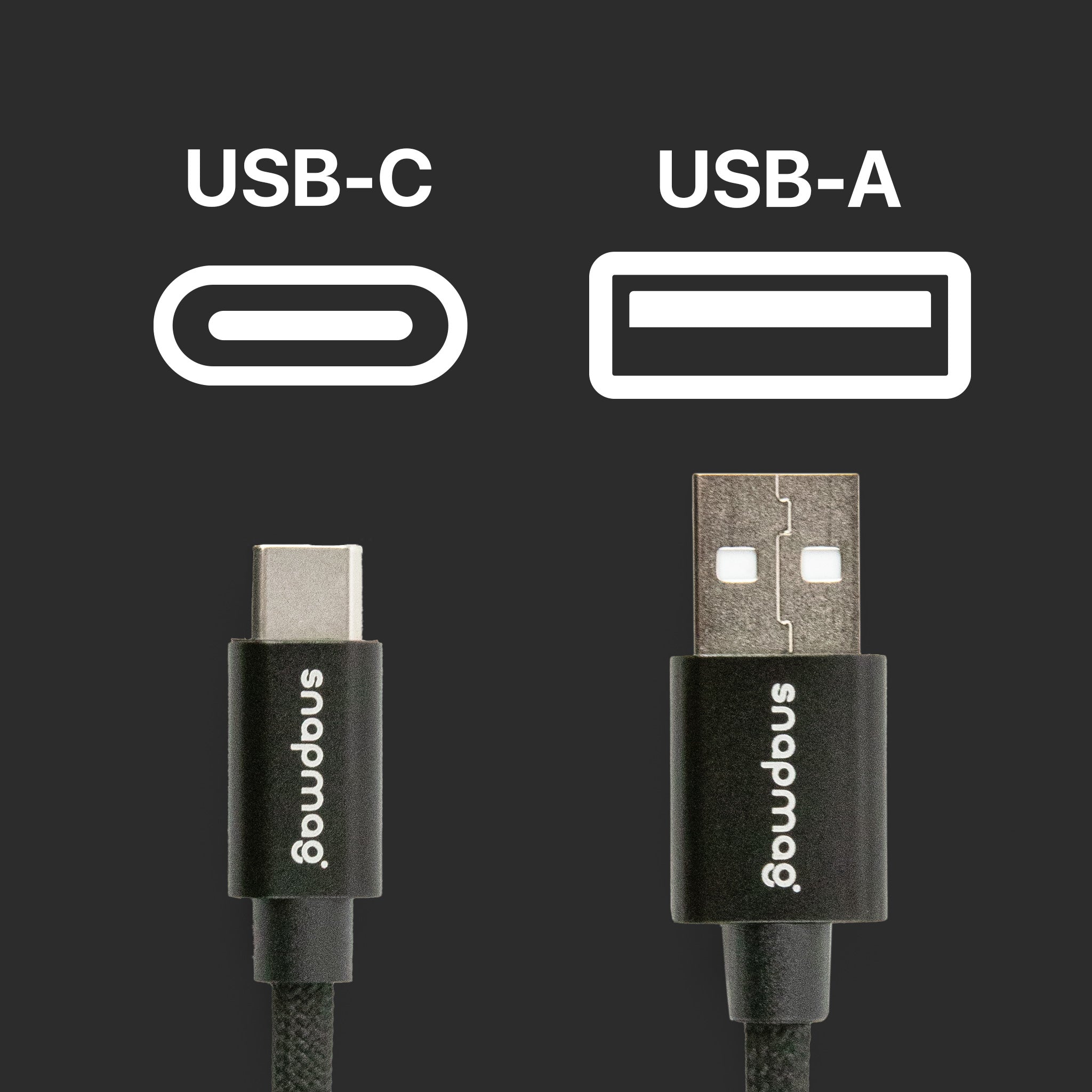 USB-A to C | 1.5 m | BLACK EDITION - snapmag