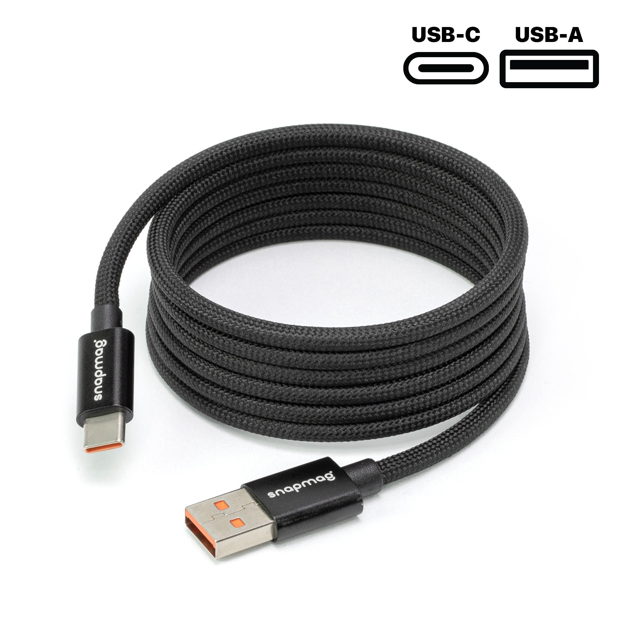 USB-A to C | 1.5 m | BLACK EDITION - snapmag